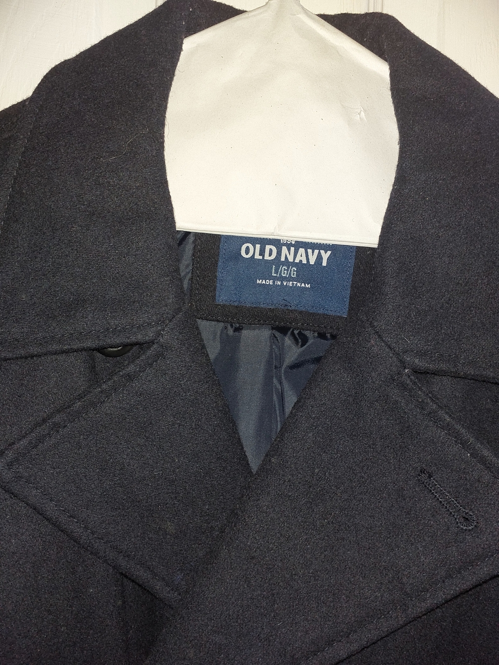 Old Navy Men's Navy Wool-Blend Peacoat